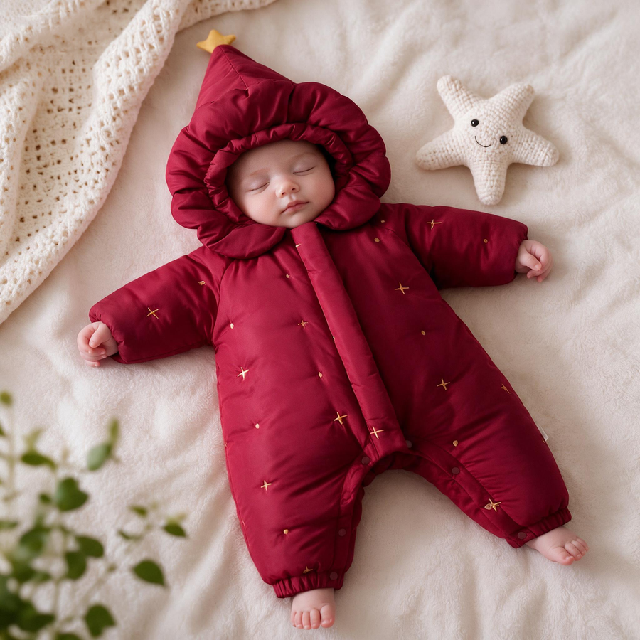 The LittleStarling™ Ultra-Warm Star Bunting Suit