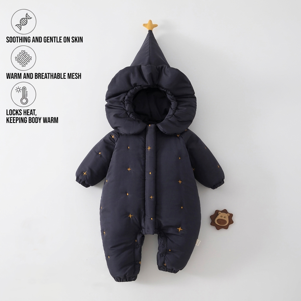 The LittleStarling™ Ultra-Warm Star Bunting Suit