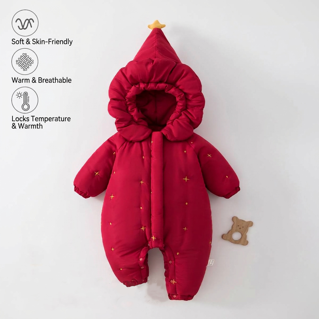 The LittleStarling™ Ultra-Warm Star Bunting Suit